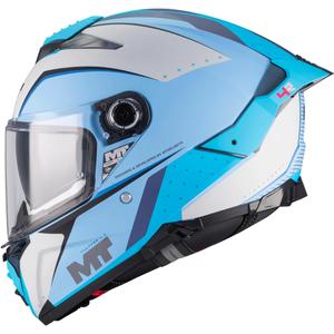 Kask motocyklowy integralny MT Thunder 4 R SV Wind Tunnel C7 matowy niebiesko-szary
