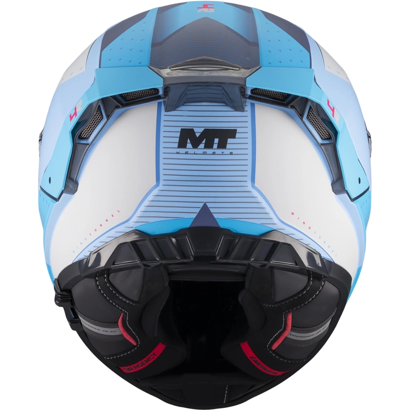 Kask motocyklowy integralny MT Thunder 4 R SV Wind Tunnel C7 matowy niebiesko-szary