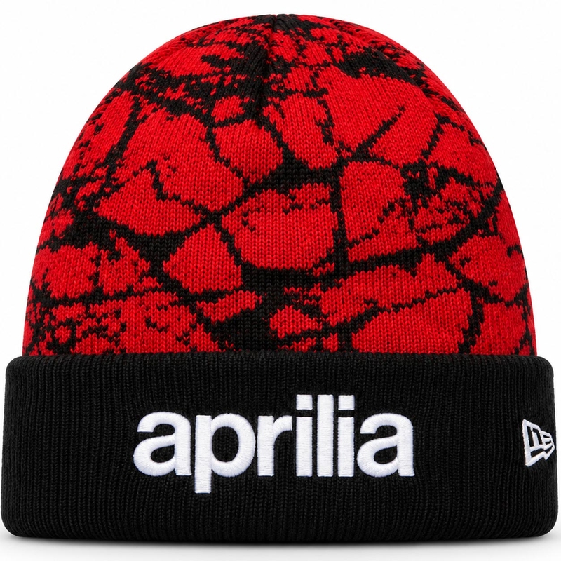 Czapka Aprilia Racing z logo czerwono-czarnym