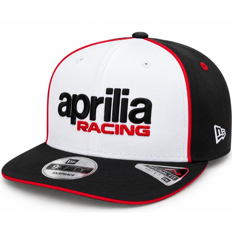 Czapka Aprilia Racing x New Era team edition czarno-biała