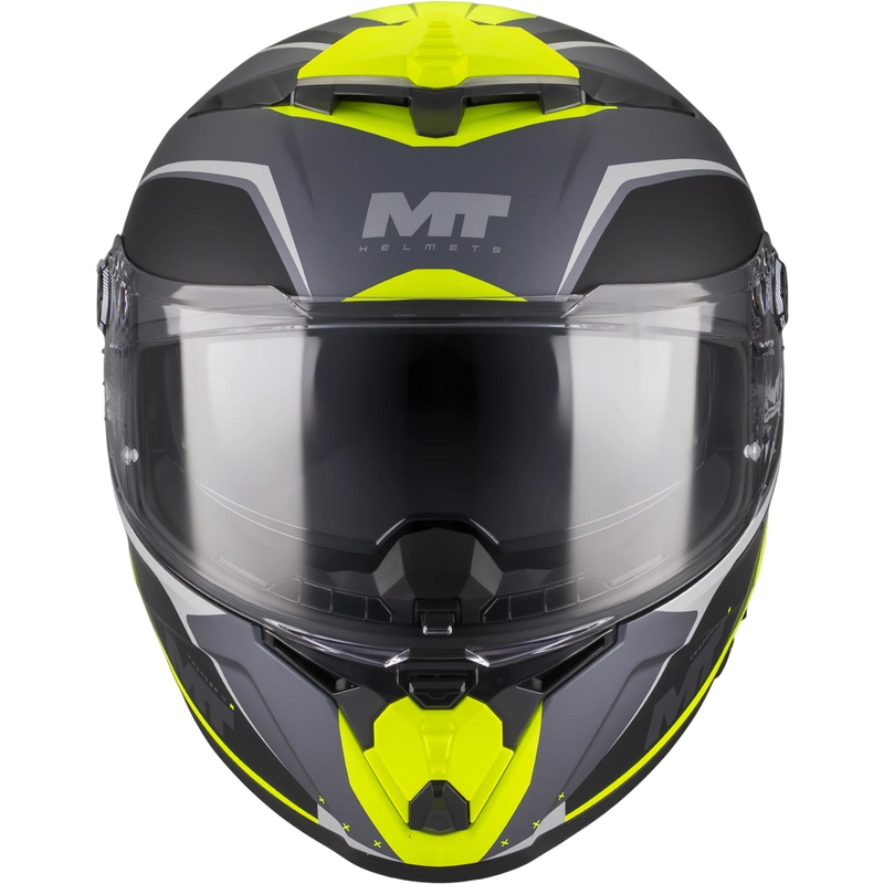 Kask motocyklowy integralny MT Thunder 4 R SV Wind Tunnel B3 czarno-szaro-fluo-żółty