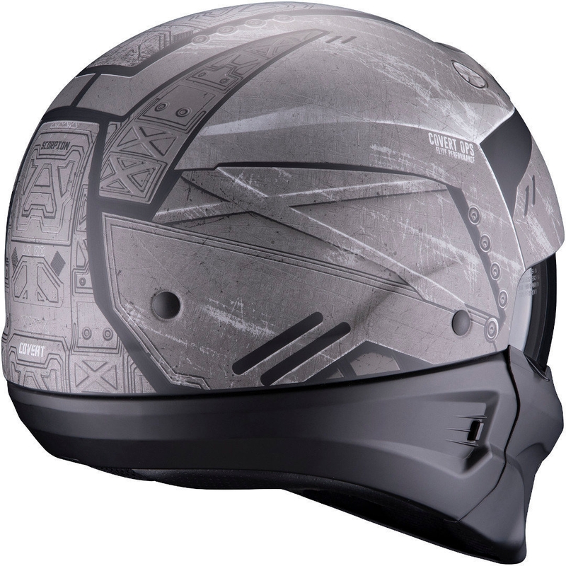 Kask motocyklowy Scorpion EXO-COMBAT EVO Incursion srebrno-czarny