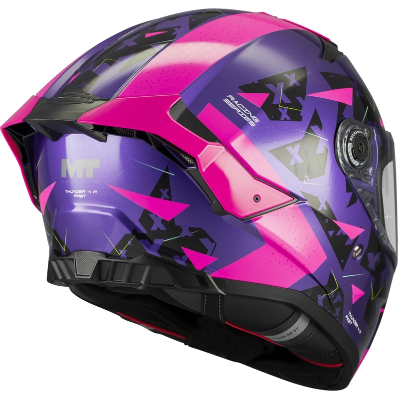 Kask motocyklowy integralny MT Thunder 4 R SV Fast C8 fioletowo-różowo-czarny