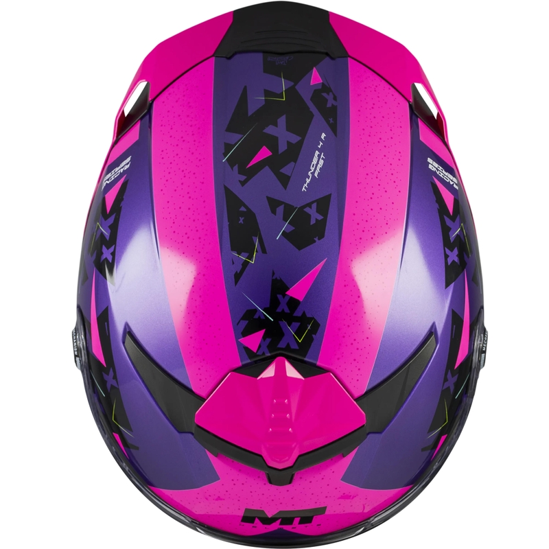 Kask motocyklowy integralny MT Thunder 4 R SV Fast C8 fioletowo-różowo-czarny