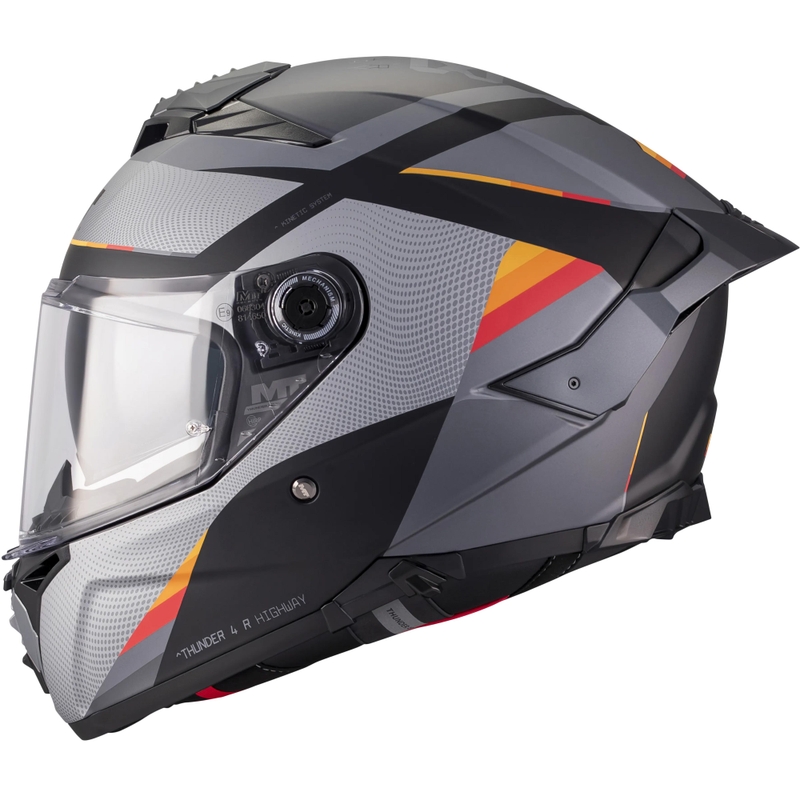 Kask motocyklowy integralny MT Thunder 4 R SV Highway B5 matowy szaro-czarny