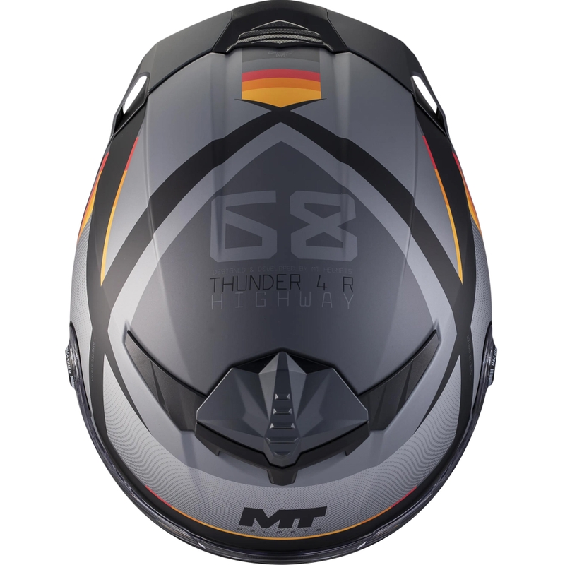 Kask motocyklowy integralny MT Thunder 4 R SV Highway B5 matowy szaro-czarny