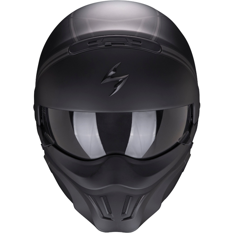 Kask motocyklowy Scorpion EXO-COMBAT EVO Unborn czarno-srebrny