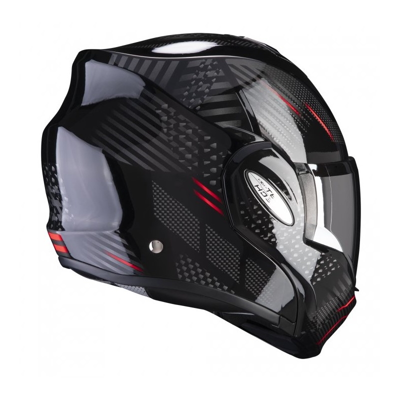 Kask z podnoszoną szczęką Scorpion EXO-TECH Pulse czarno-czerwony
