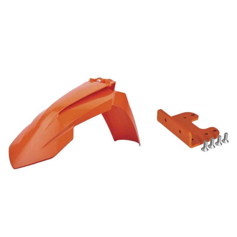 Front fender POLISPORT with adaptor orange KTM 16
