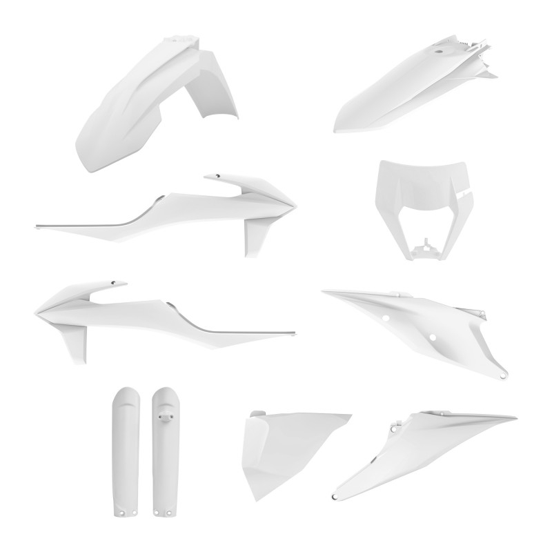 Plastic body kit POLISPORT white BD