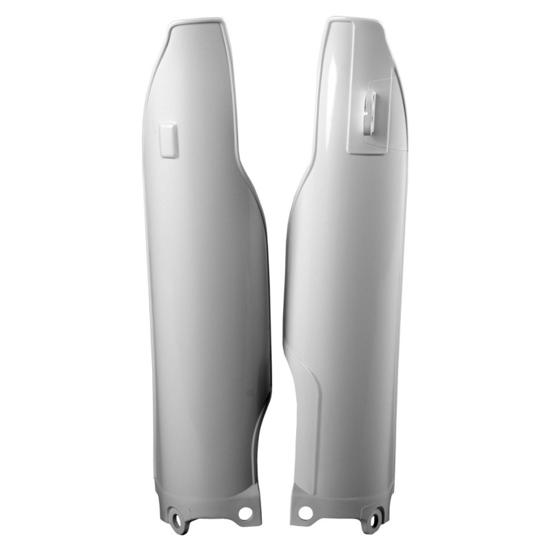Fork guards POLISPORT (pair) white for KAWASAKI KX 250 (F) 4T 2006-2008, KAWASAKI KX 450 (F) 2005-2008