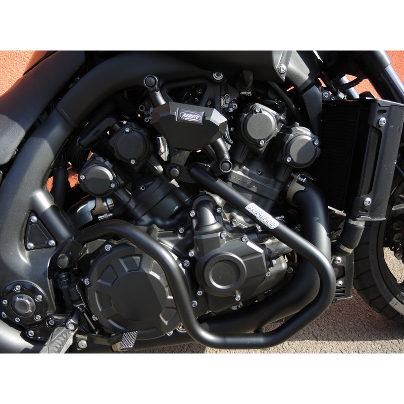 Engine guards RDMOTO matt black upper + lower for YAMAHA V-Max 1700 2009-2014