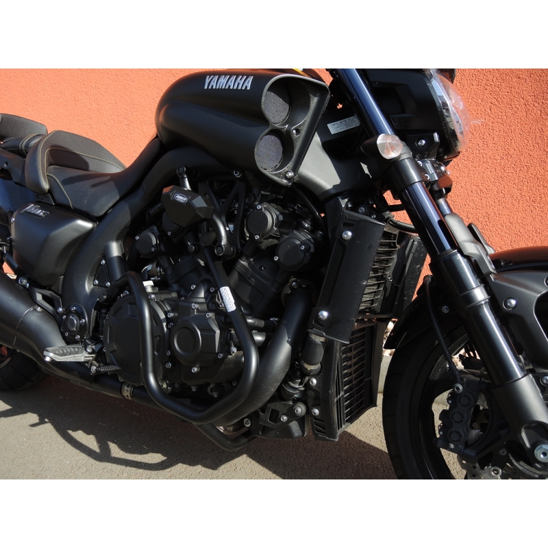Engine guards RDMOTO matt black upper + lower for YAMAHA V-Max 1700 2009-2014