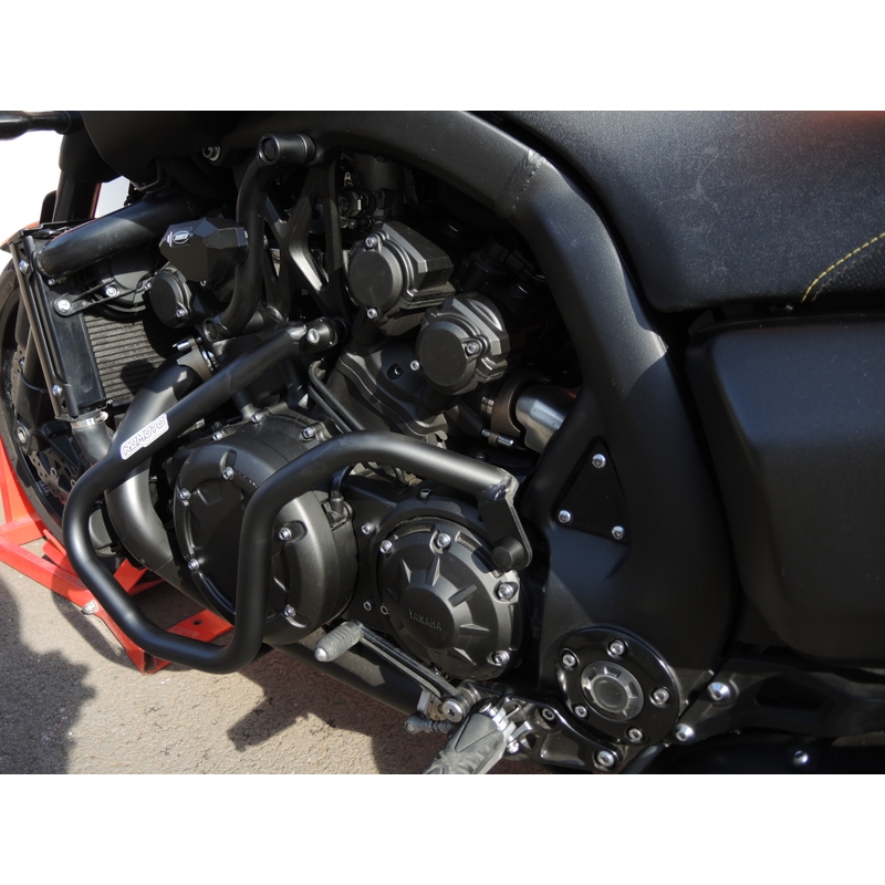 Engine guards RDMOTO matt black upper + lower for YAMAHA V-Max 1700 2009-2014
