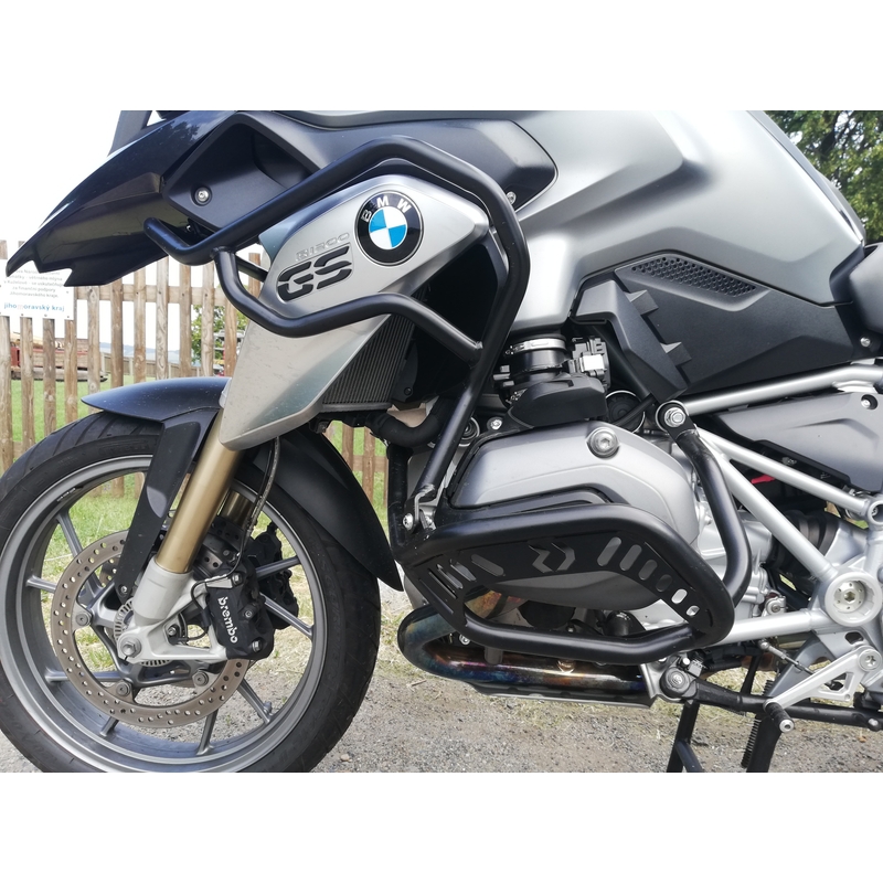 Engine guards RDMOTO matt black upper + lower for BMW R 1200 GS 2013-2019