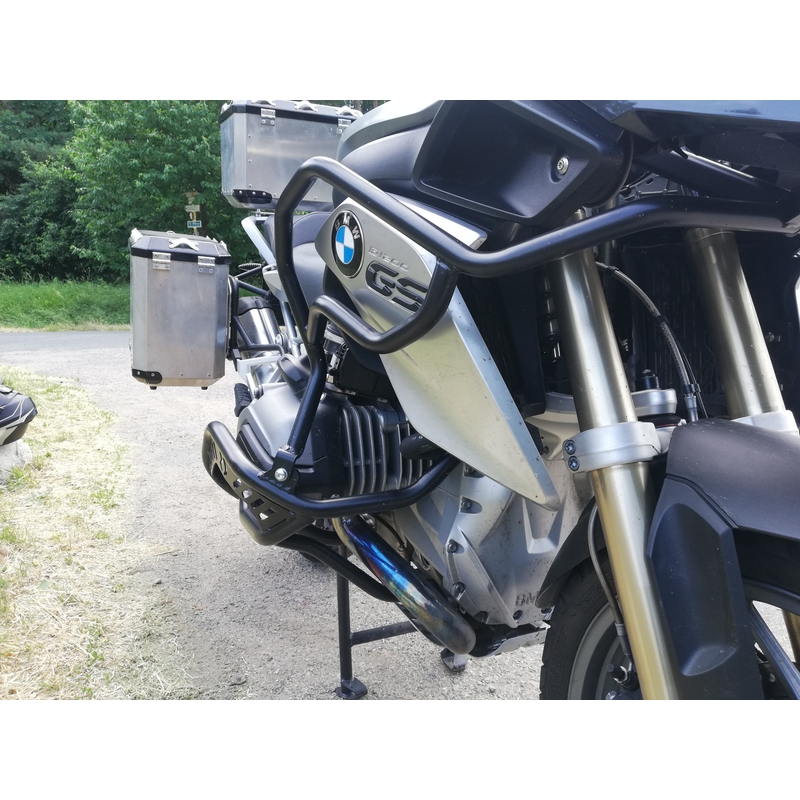 Engine guards RDMOTO matt black upper + lower for BMW R 1200 GS 2013-2019