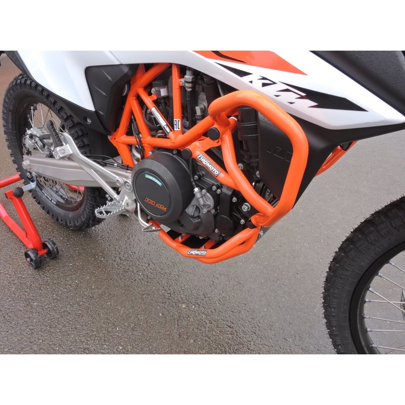 Engine guards RDMOTO orange upper + lower