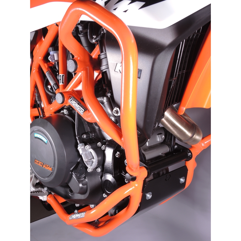 Engine guards RDMOTO orange upper + lower