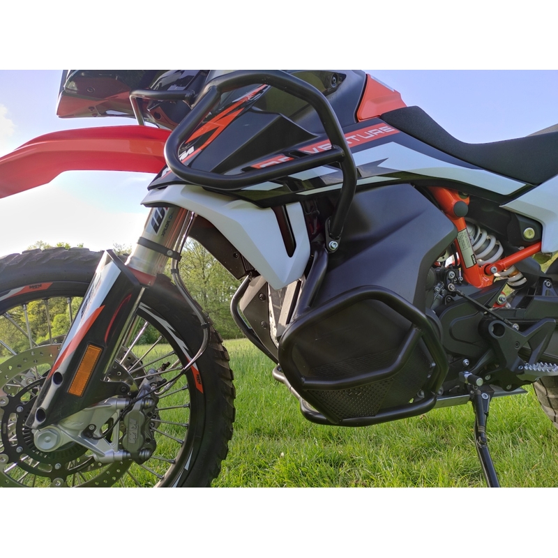 Engine guards RDMOTO matt black upper + lower for KTM Adventure 790 / R 2019-2020, KTM Adventure 890 /R/L 2021-2022
