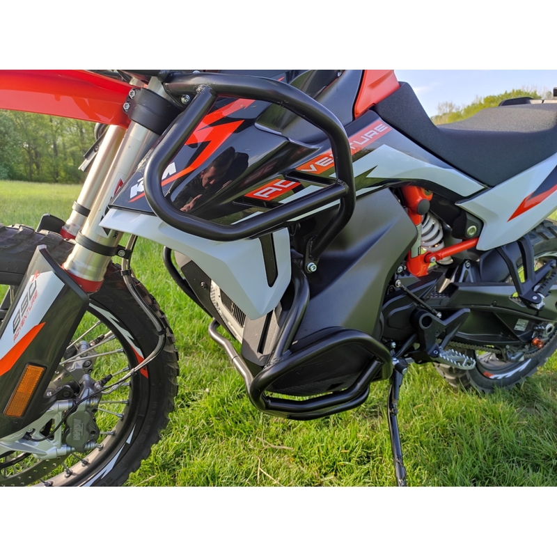 Engine guards RDMOTO matt black upper + lower for KTM Adventure 790 / R 2019-2020, KTM Adventure 890 /R/L 2021-2022