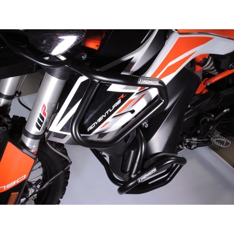 Engine guards RDMOTO matt black upper + lower for KTM Adventure 790 / R 2019-2020, KTM Adventure 890 /R/L 2021-2022