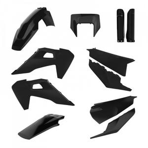 Plastic body kit POLISPORT 91125 enduro Black