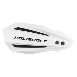 Handguard POLISPORT MX BULLIT 8308500030 with mounting system White for HONDA CRF 450 R 2021-2026, HONDA CRF 450 RX 2021-2026
