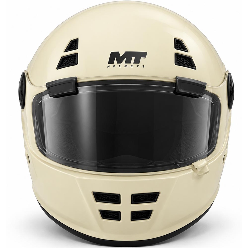 Kask motocyklowy integralny MT Jarama SV Pure A3 kremowy