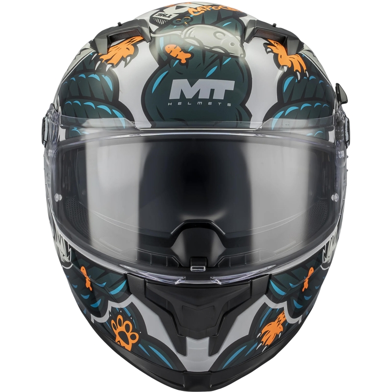 Kask motocyklowy integralny MT Braker SV King A7 szaro-niebieski