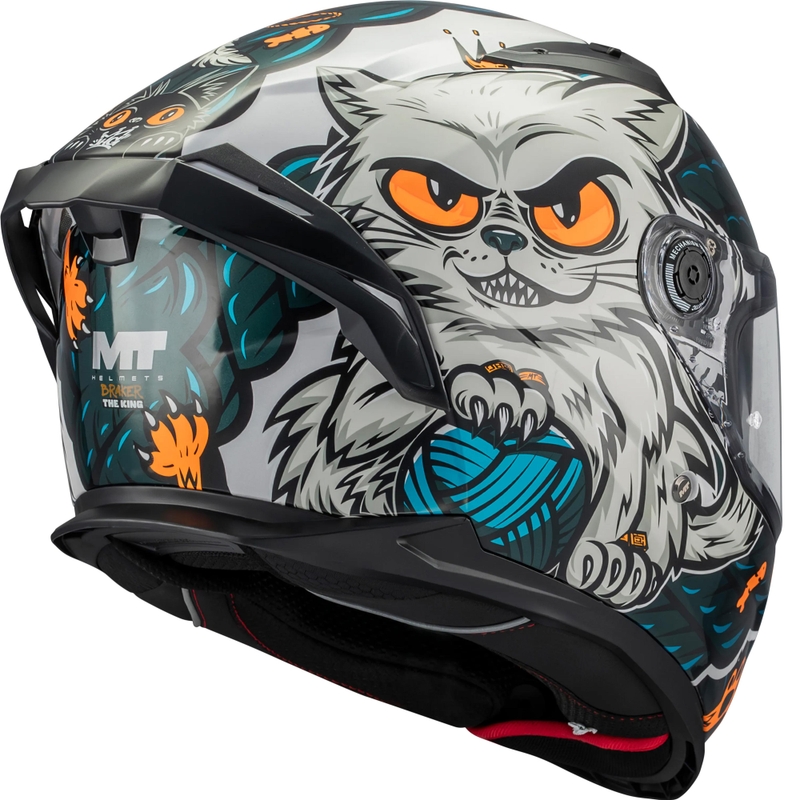 Kask motocyklowy integralny MT Braker SV King A7 szaro-niebieski