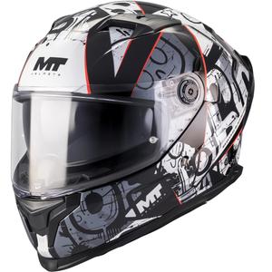 Kask motocyklowy integralny MT Braker SV Blackboard B0 czarno-szary