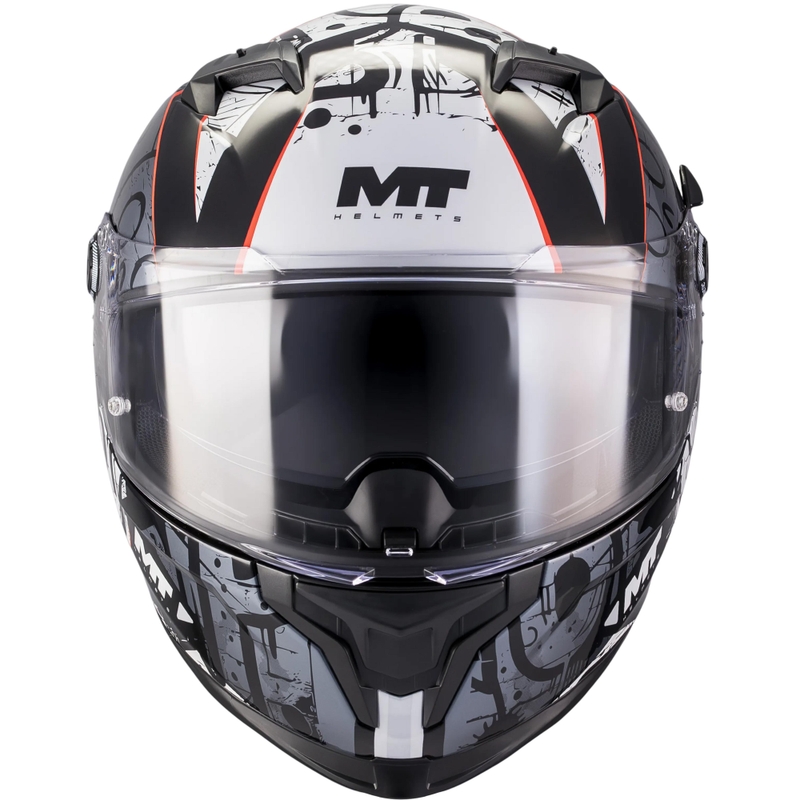 Kask motocyklowy integralny MT Braker SV Blackboard B0 czarno-szary