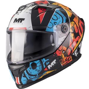 Kask motocyklowy integralny MT Braker SV Blackboard B5 czarno-niebiesko-czerwony