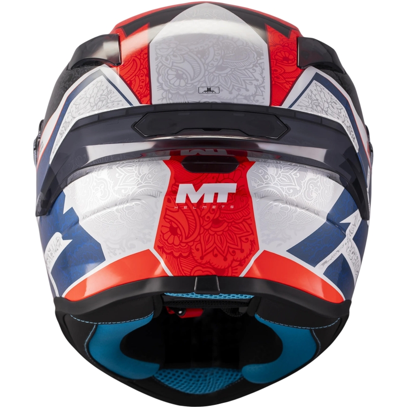 Kask motocyklowy integralny MT Targo S Danish_26_Season C5 czerwono-niebiesko-szary