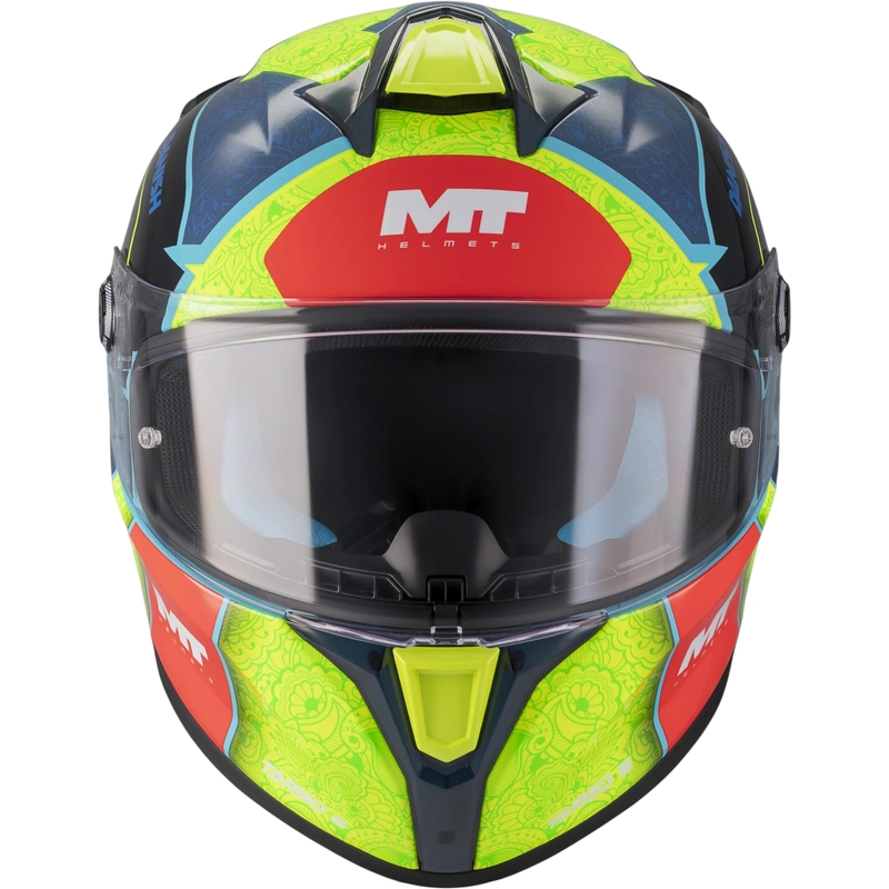Kask motocyklowy integralny MT Targo S Danish_26_Brasil C3 niebiesko-fluo żółto-czerwony