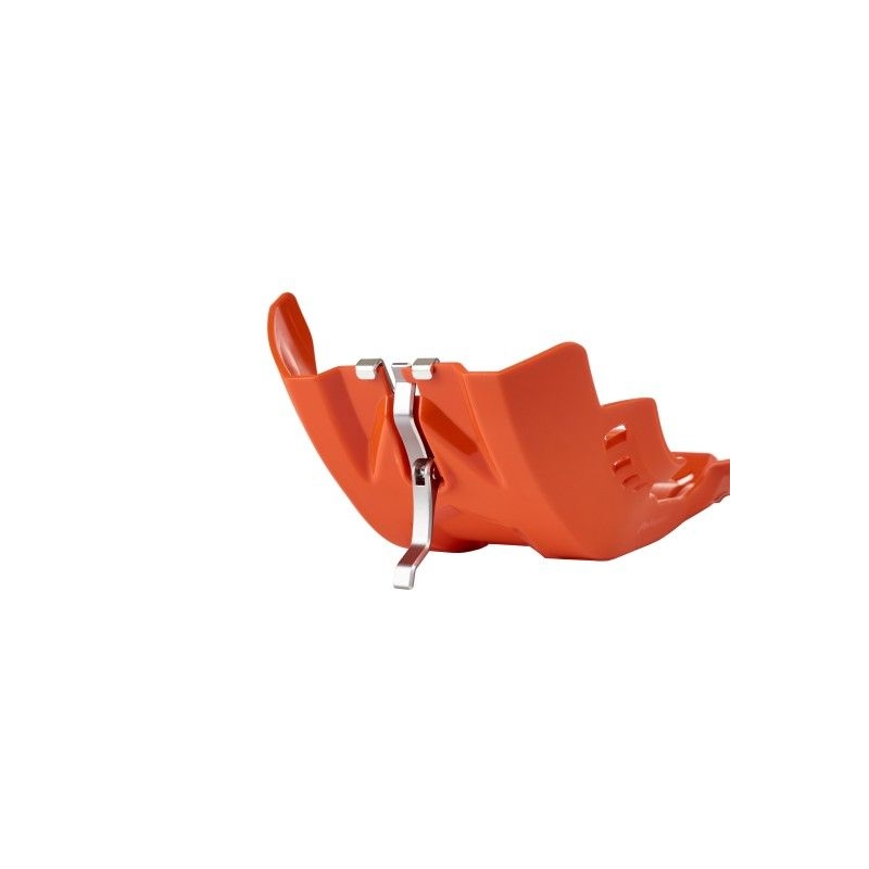 Skid plate POLISPORT PERFORMANCE with link protector orange
