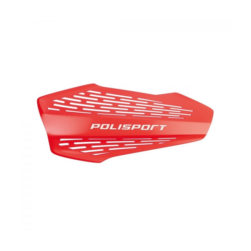 Handguard POLISPORT MX FORCE with universal handlebar mounting kit Red CR04