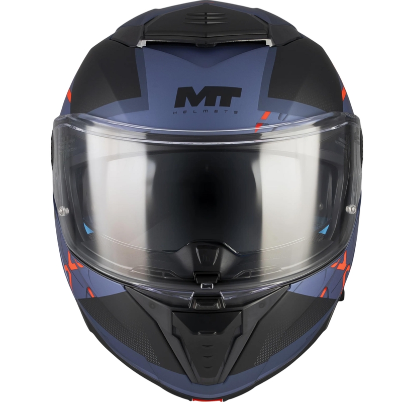 Kask motocyklowy typu flip-up MT Atom 2 SV Change C17 matowy czarno-niebieski