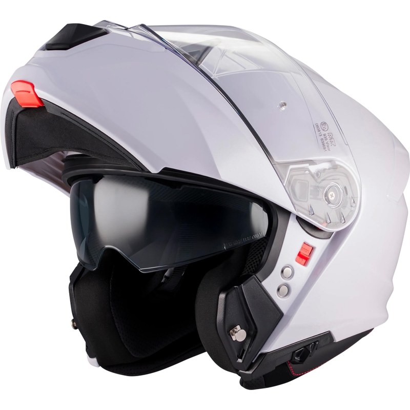 Kask motocyklowy typu flip-up MT Genesis R SV A0 biały