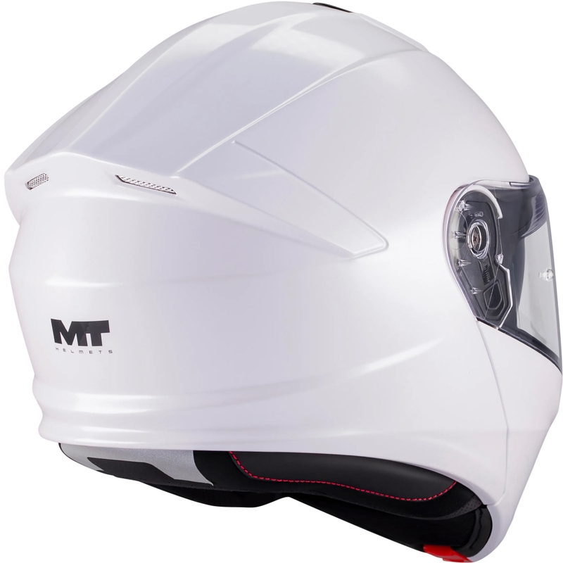 Kask motocyklowy typu flip-up MT Genesis R SV A0 biały