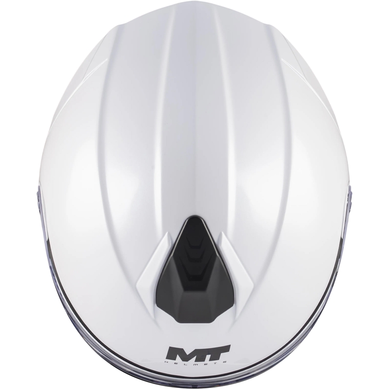Kask motocyklowy typu flip-up MT Genesis R SV A0 biały