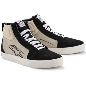 Buty motocyklowe Alpinestars Ride-63 skórzane czarno-jasnoszaro-białe