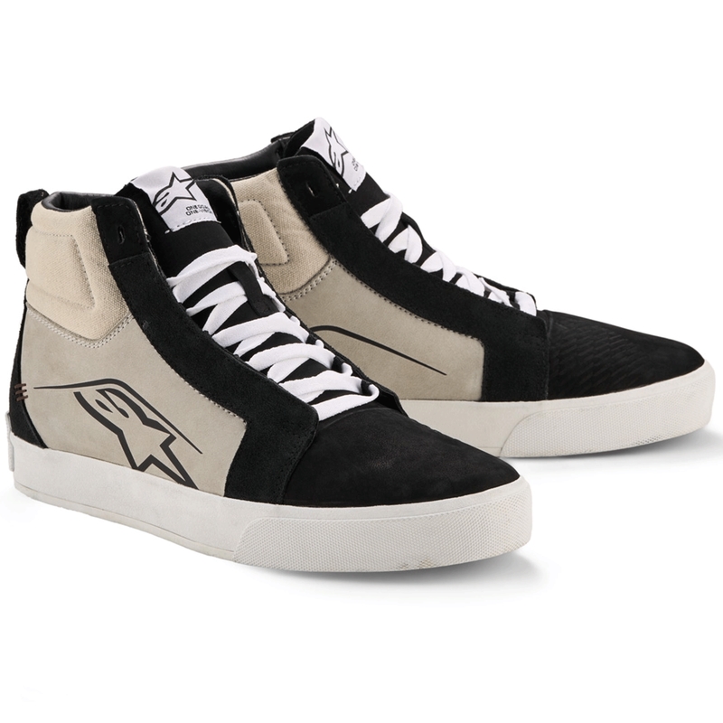 Buty motocyklowe Alpinestars Ride-63 skórzane czarno-jasnoszaro-białe