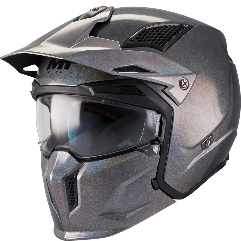 Kask motocyklowy modułowy MT Streetfighter SV S Special Pure T2 błyszczący wielokolorowy