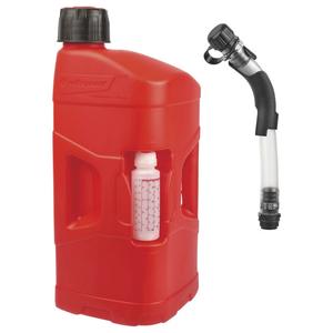 Utility can POLISPORT PROOCTANE 8460000001 20 l with standard cap + 250 ml mixer + hose clear red