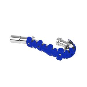 Exhaust head pipe guard POLISPORT ARMADILLO short blue