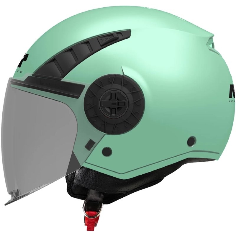 Kask motocyklowy otwarty MT Aeris Pure A2 matowy zielony