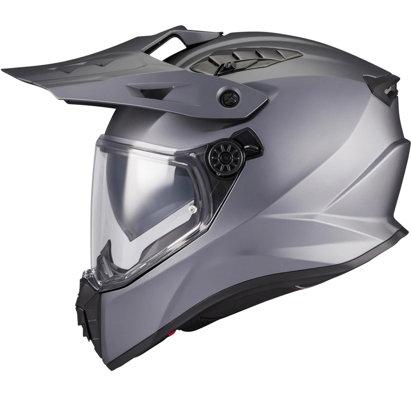 Kask motocyklowy enduro MT Track SV Pure A2 matowy szary
