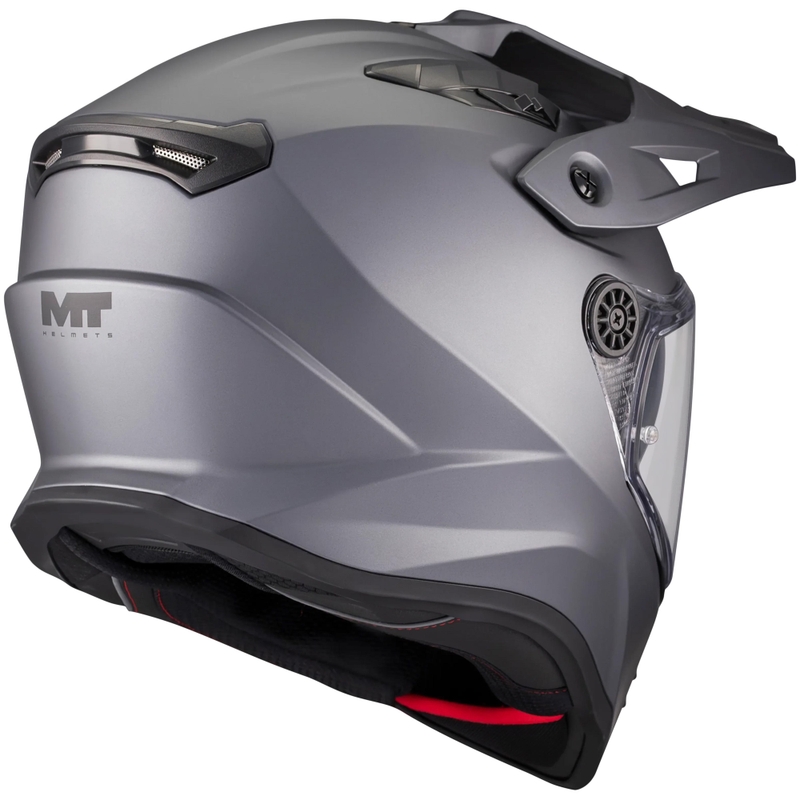 Kask motocyklowy enduro MT Track SV Pure A2 matowy szary
