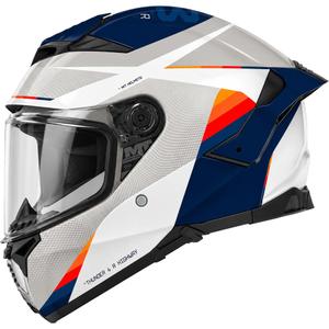 Kask motocyklowy integralny MT Thunder 4 R SV Highway A7 biało-szaro-niebieski